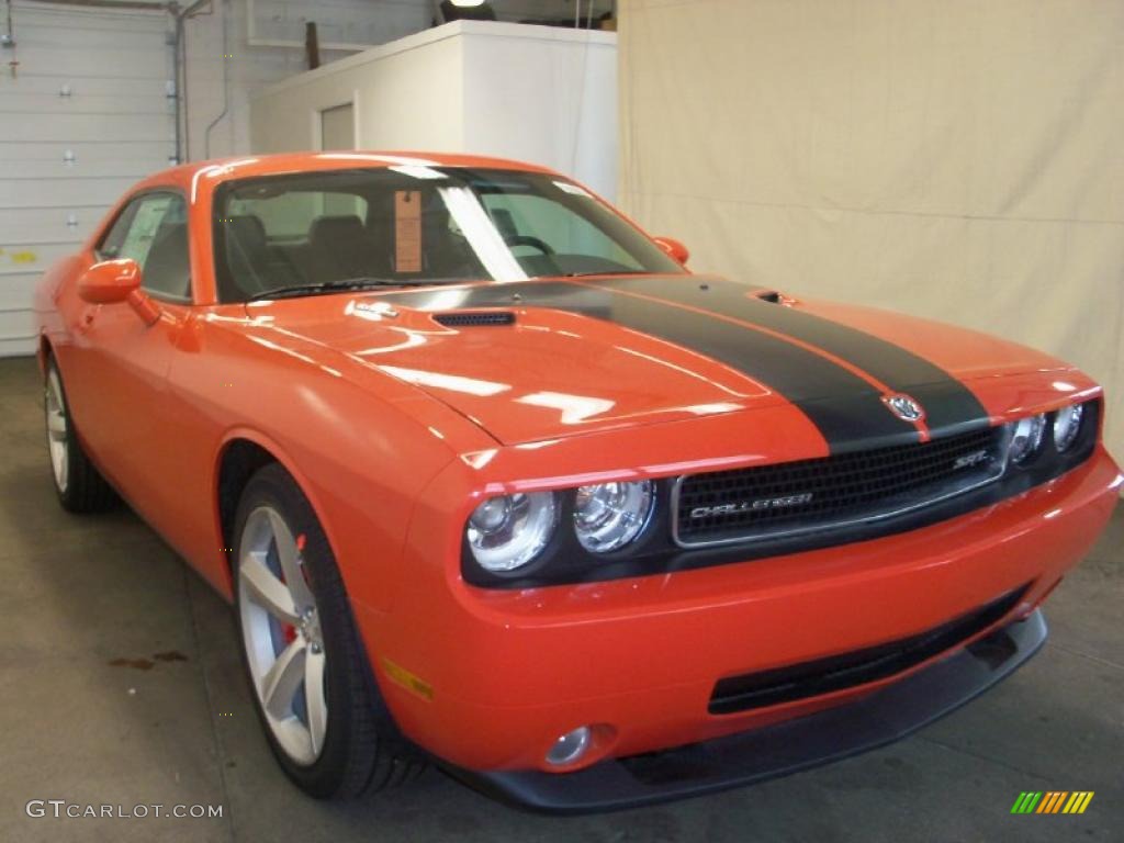 2010 Challenger SRT8 - HEMI Orange / Dark Slate Gray photo #16