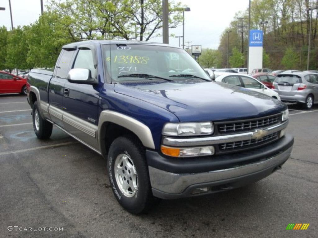 2000 Silverado 1500 Z71 Extended Cab 4x4 - Indigo Blue Metallic / Graphite photo #5