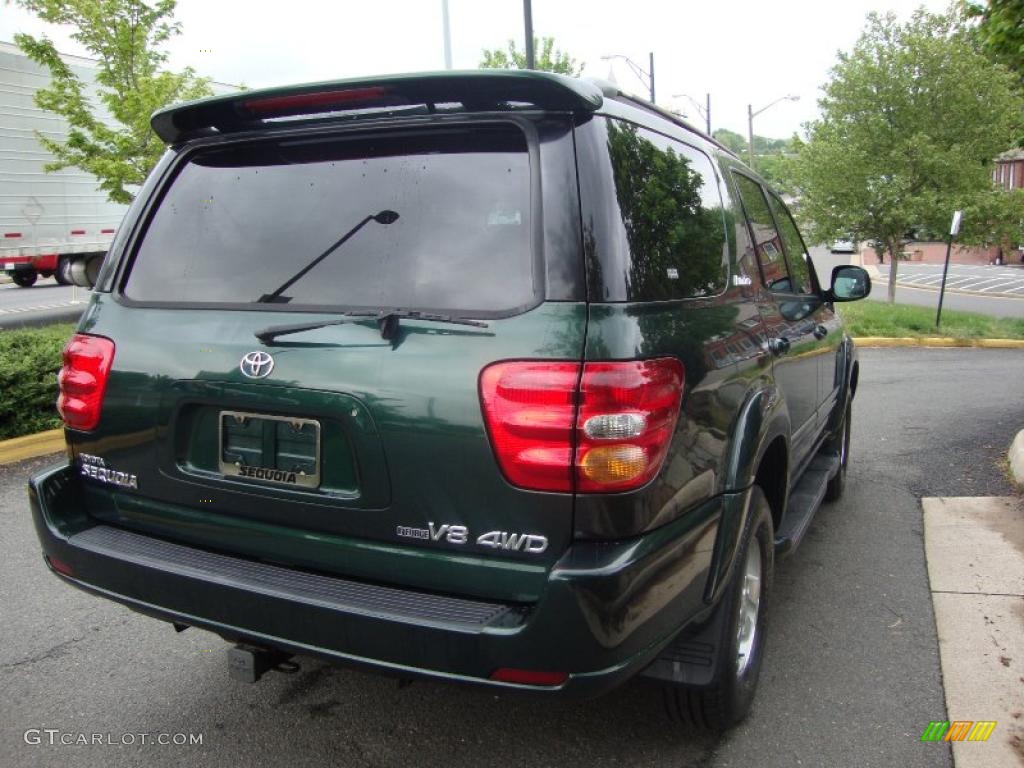 2001 Sequoia Limited 4x4 - Imperial Jade Mica / Charcoal photo #6