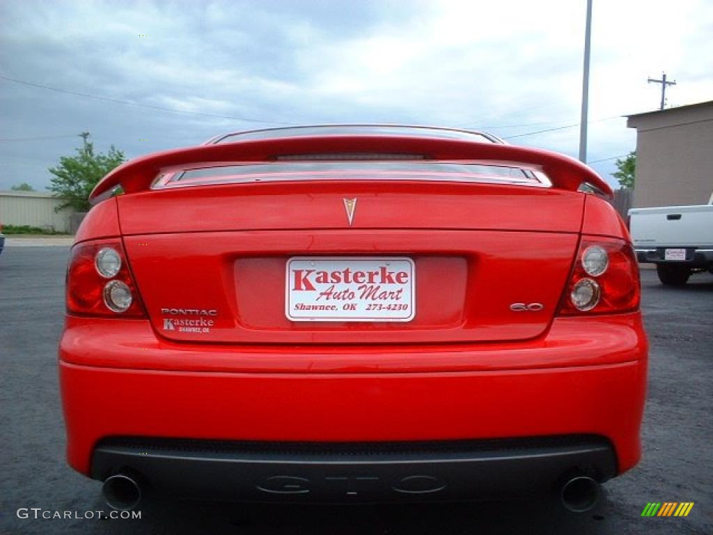2005 GTO Coupe - Torrid Red / Black photo #6