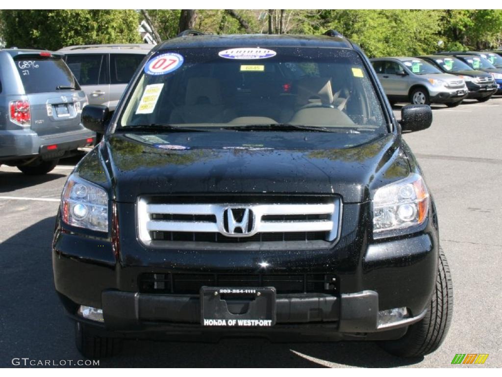 2007 Pilot EX 4WD - Formal Black / Saddle photo #3