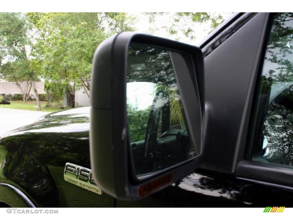 2004 F150 Lariat SuperCrew 4x4 - Black / Black photo #25