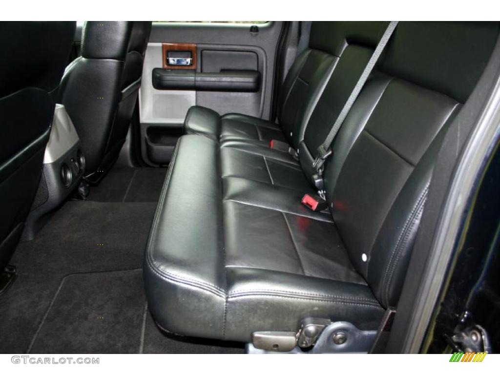 2004 F150 Lariat SuperCrew 4x4 - Black / Black photo #49