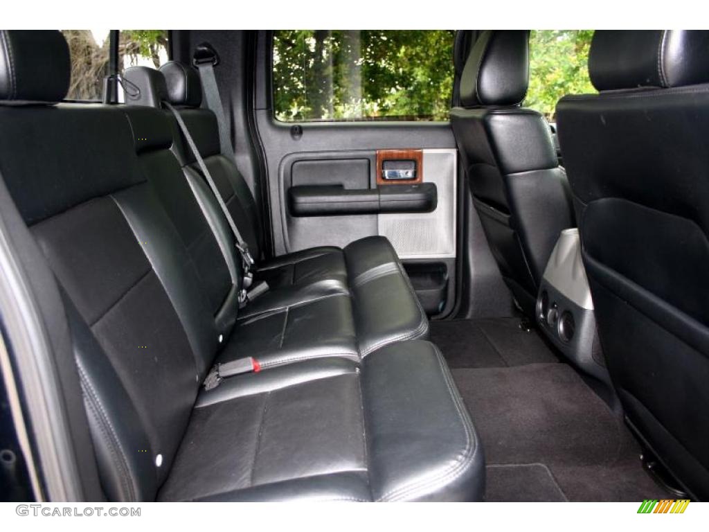2004 F150 Lariat SuperCrew 4x4 - Black / Black photo #52
