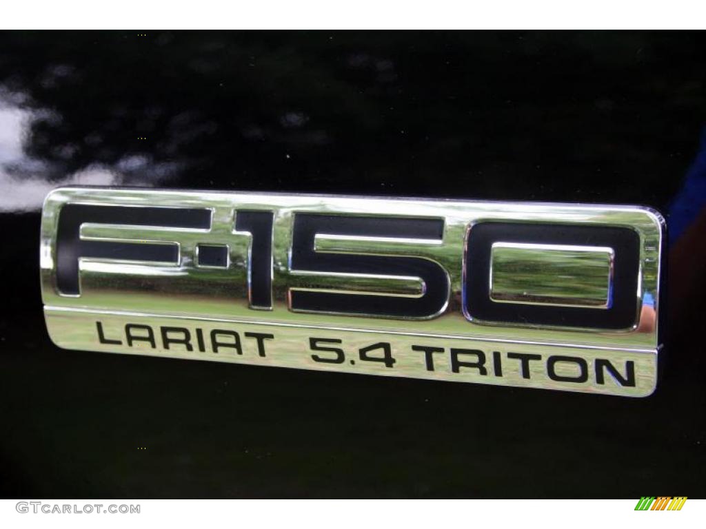 2004 F150 Lariat SuperCrew 4x4 - Black / Black photo #55