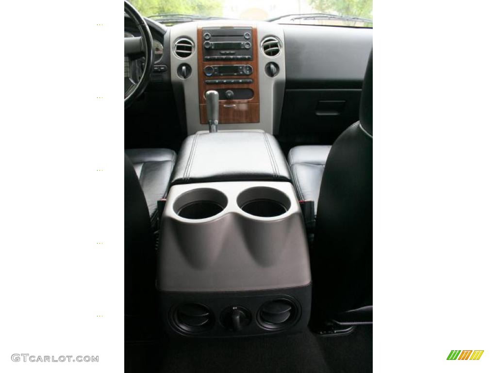 2004 F150 Lariat SuperCrew 4x4 - Black / Black photo #70