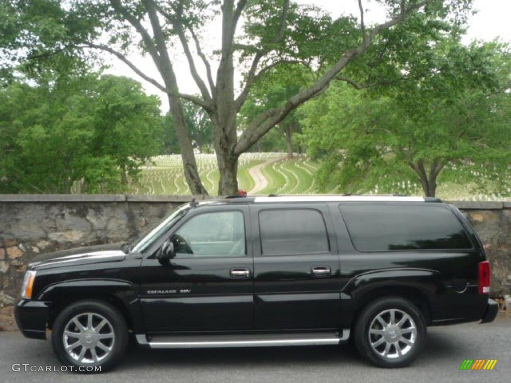 2006 Escalade ESV AWD Platinum - Black Raven / Shale photo #5