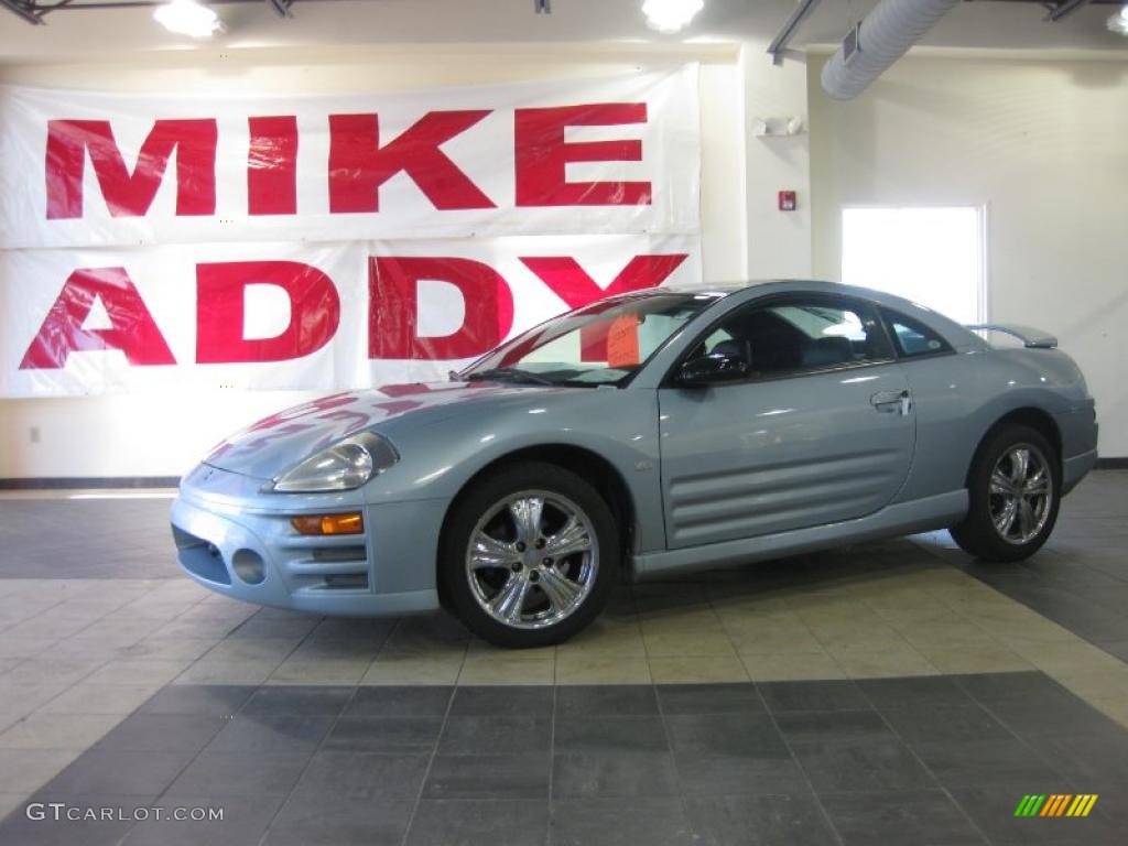 2003 Eclipse GTS Coupe - Steel Blue Pearl / Midnight photo #1
