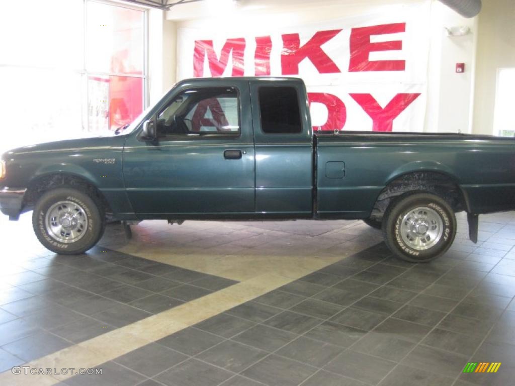 1995 Deep Jewel Green Pearl Ford Ranger XLT SuperCab 29097472 Photo 6
