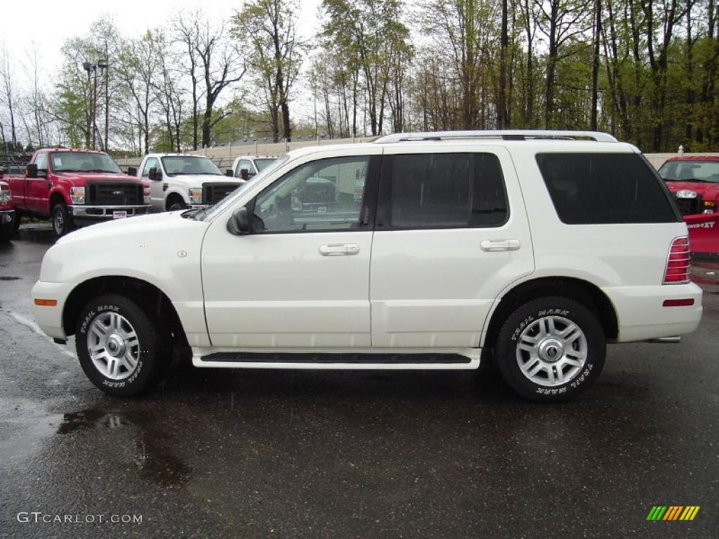 2003 Mountaineer Premier AWD - Ceramic White Tri-Coat / Medium Dark Parchment photo #2