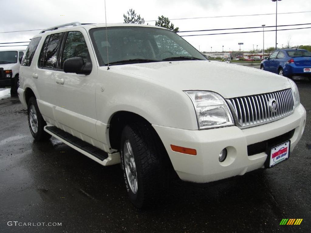 2003 Mountaineer Premier AWD - Ceramic White Tri-Coat / Medium Dark Parchment photo #7