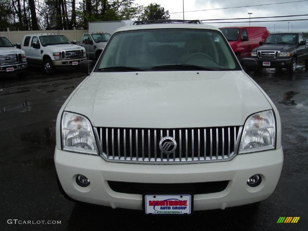 2003 Mountaineer Premier AWD - Ceramic White Tri-Coat / Medium Dark Parchment photo #8