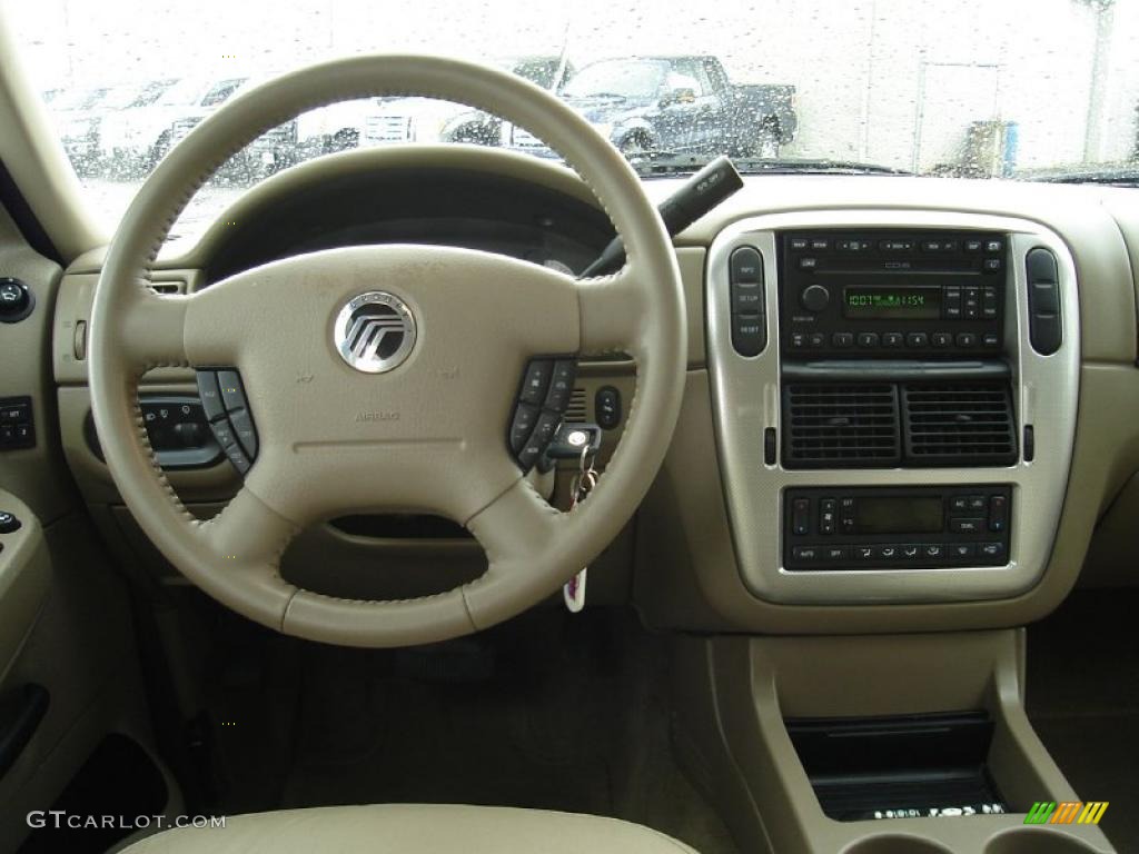 2003 Mountaineer Premier AWD - Ceramic White Tri-Coat / Medium Dark Parchment photo #21