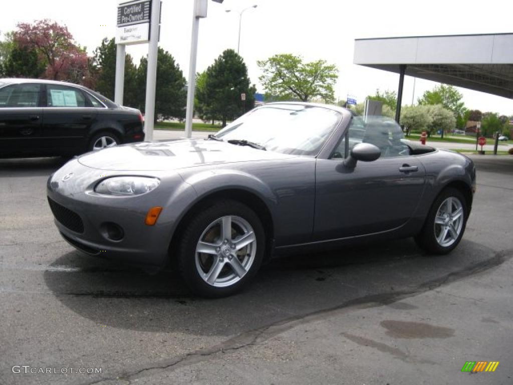 2006 MX-5 Miata Roadster - Galaxy Gray Metallic / Black photo #1