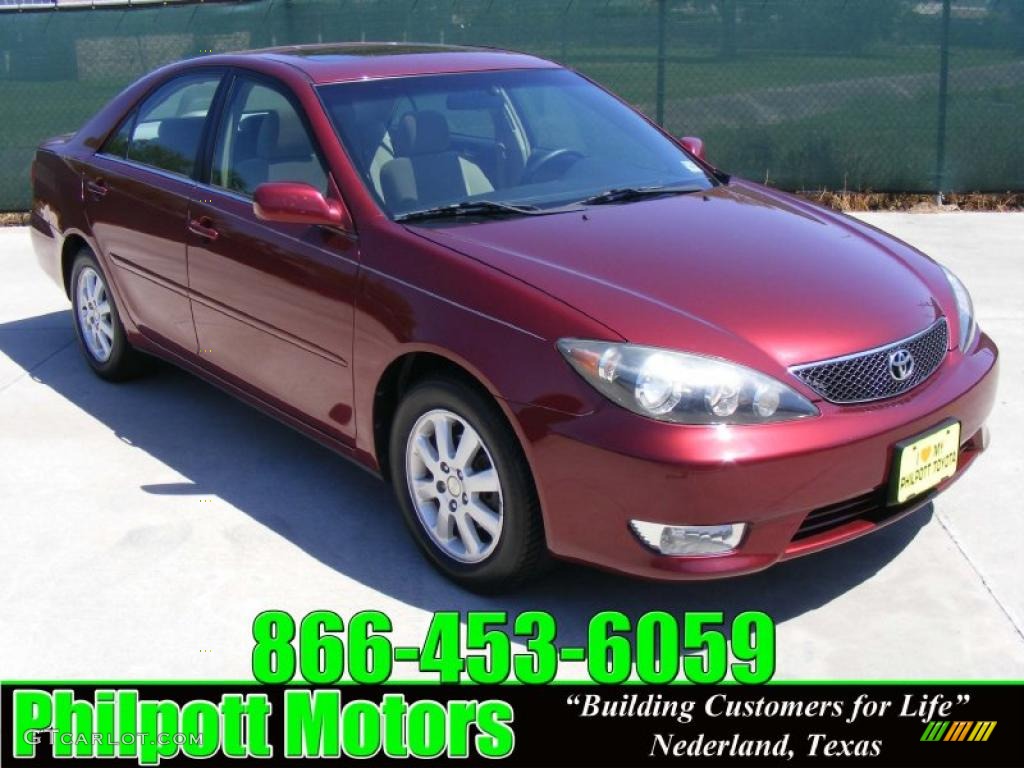 2005 Camry SE - Salsa Red Pearl / Taupe photo #1