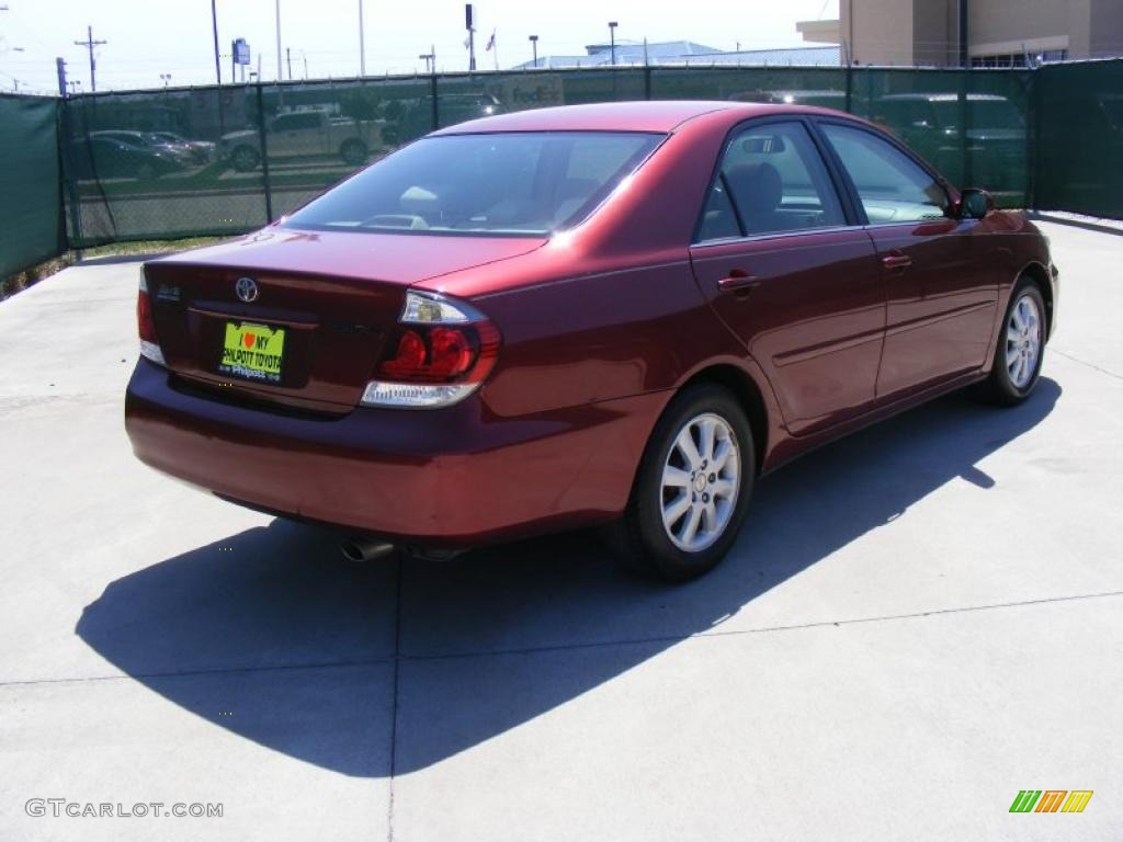 2005 Camry SE - Salsa Red Pearl / Taupe photo #3