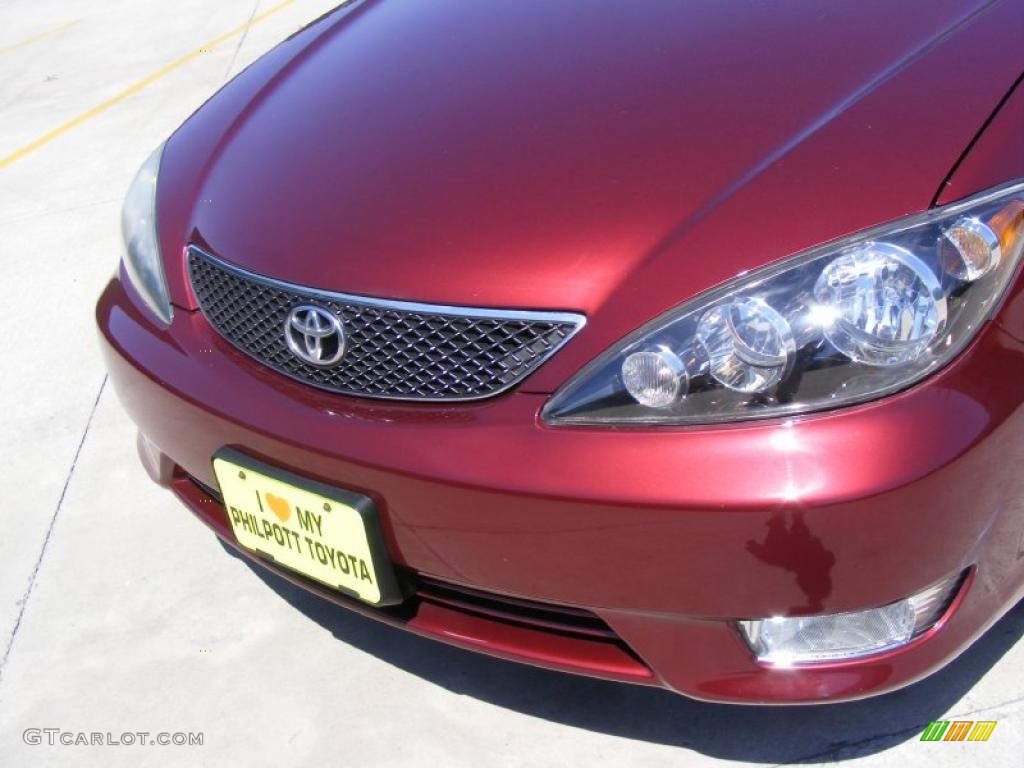2005 Camry SE - Salsa Red Pearl / Taupe photo #12