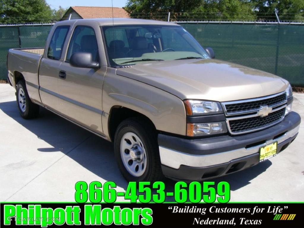 2006 Silverado 1500 Work Truck Extended Cab - Sandstone Metallic / Tan photo #1