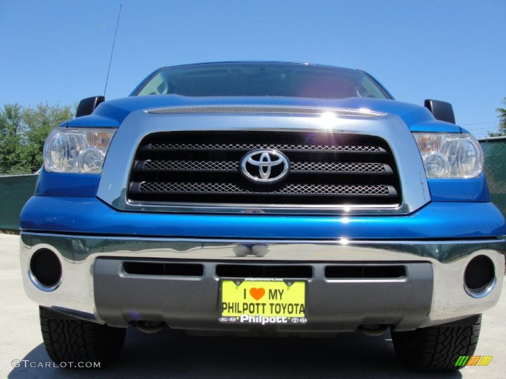 2007 Tundra Texas Edition Double Cab 4x4 - Blue Streak Metallic / Graphite Gray photo #8