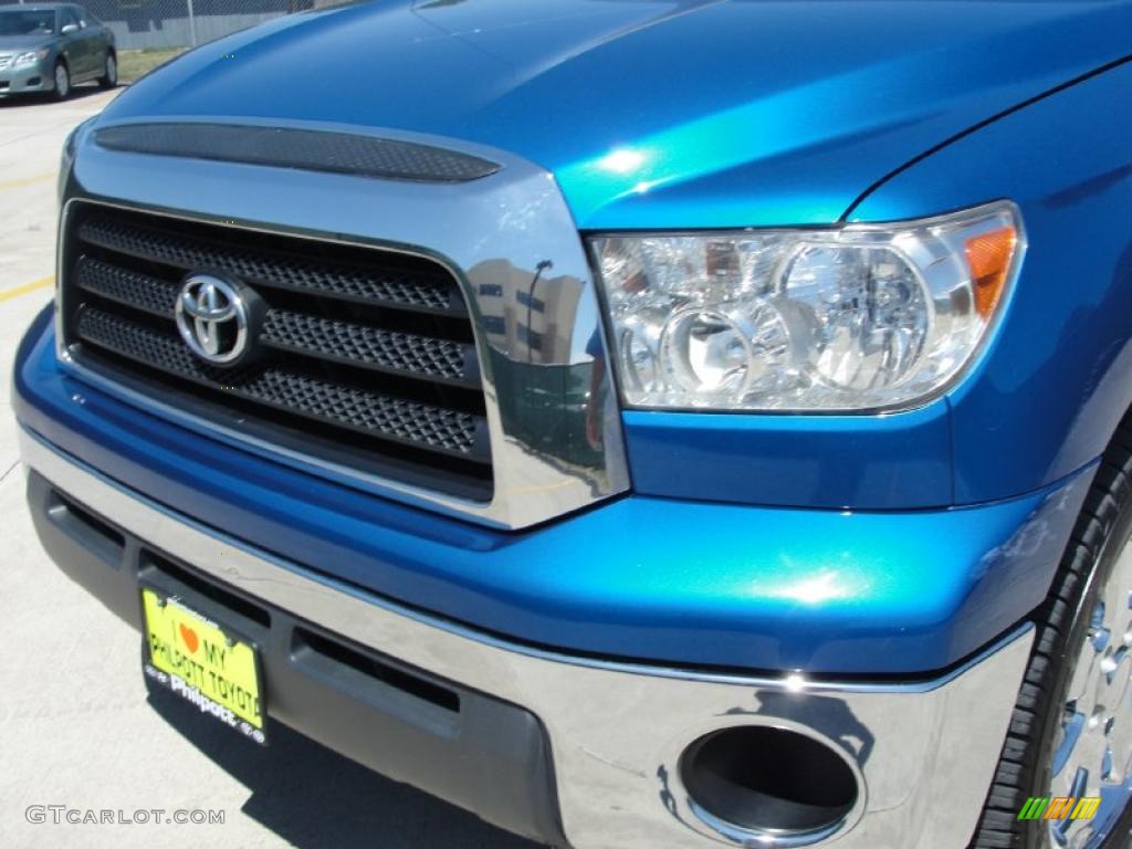 2007 Tundra Texas Edition Double Cab 4x4 - Blue Streak Metallic / Graphite Gray photo #10