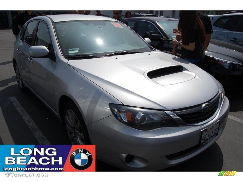 2008 Impreza WRX Wagon - Spark Silver Metallic / Carbon Black photo #1