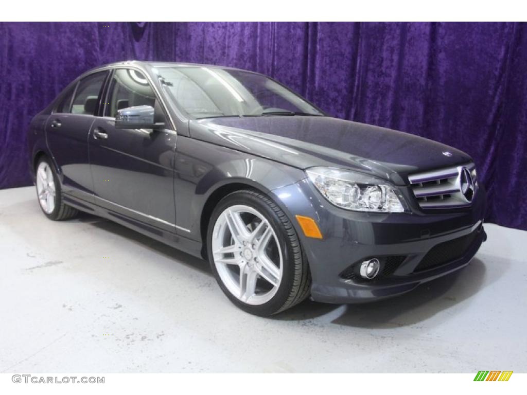 2010 C 300 Sport - Steel Grey Metallic / Almond/Mocha photo #1