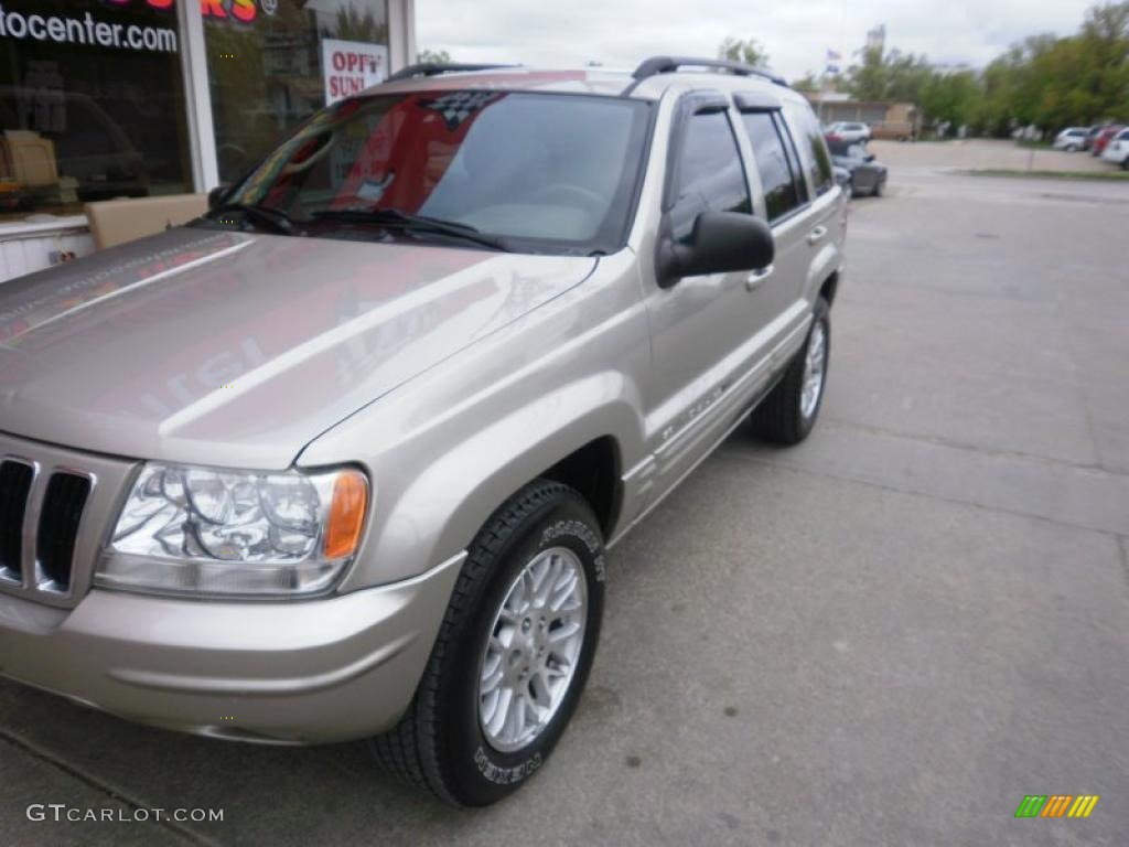 2003 Grand Cherokee Limited 4x4 - Light Pewter Metallic / Sandstone photo #3