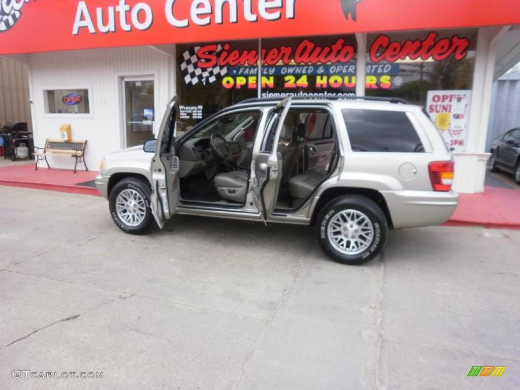 2003 Grand Cherokee Limited 4x4 - Light Pewter Metallic / Sandstone photo #24