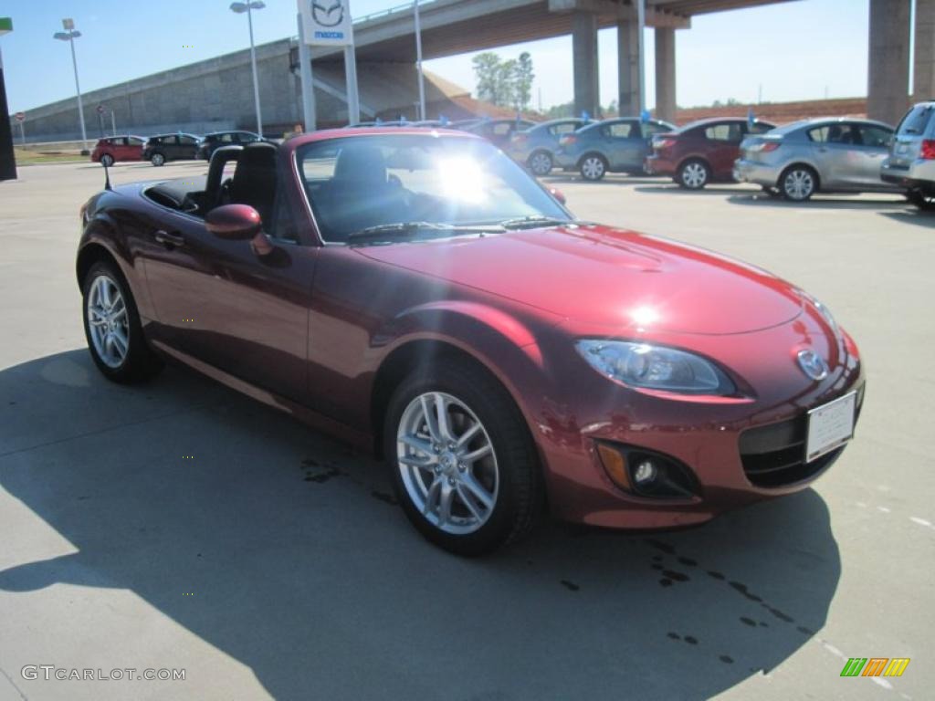 2010 MX-5 Miata Sport Roadster - Copper Red Mica / Black photo #2