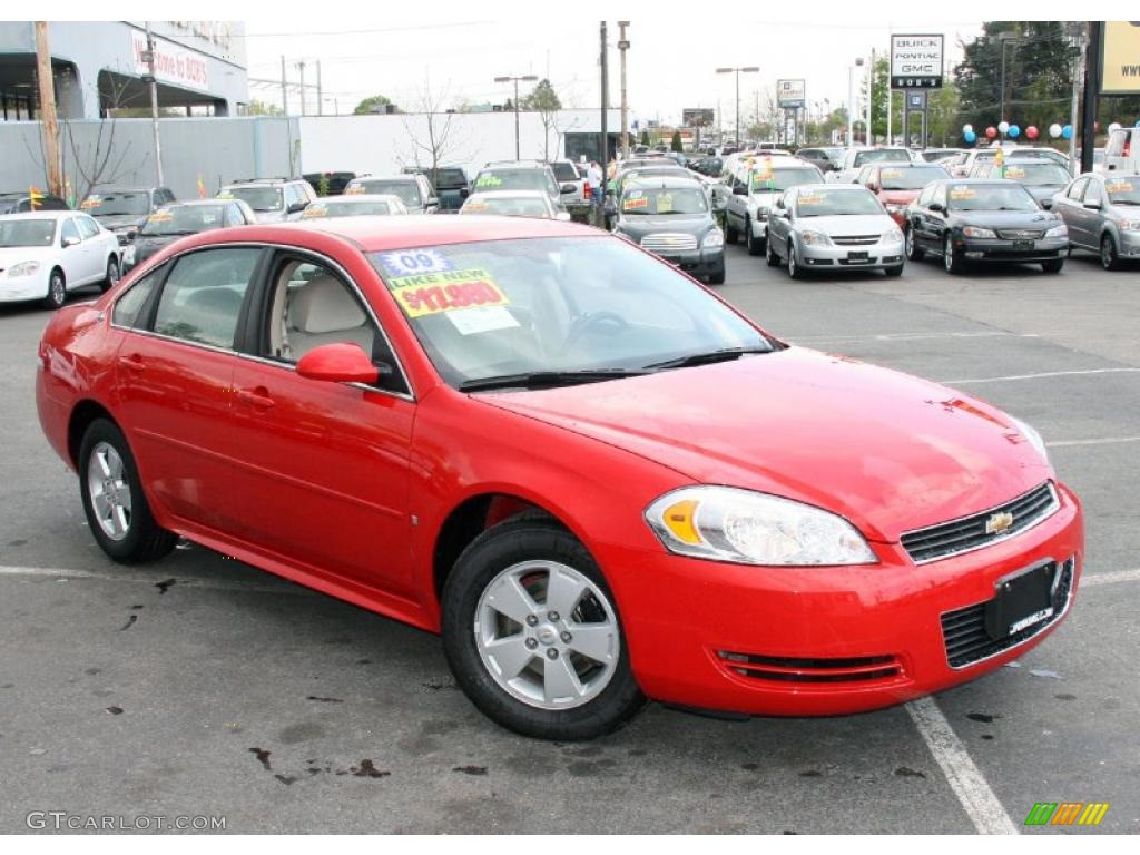 2009 Impala LT - Victory Red / Neutral photo #3