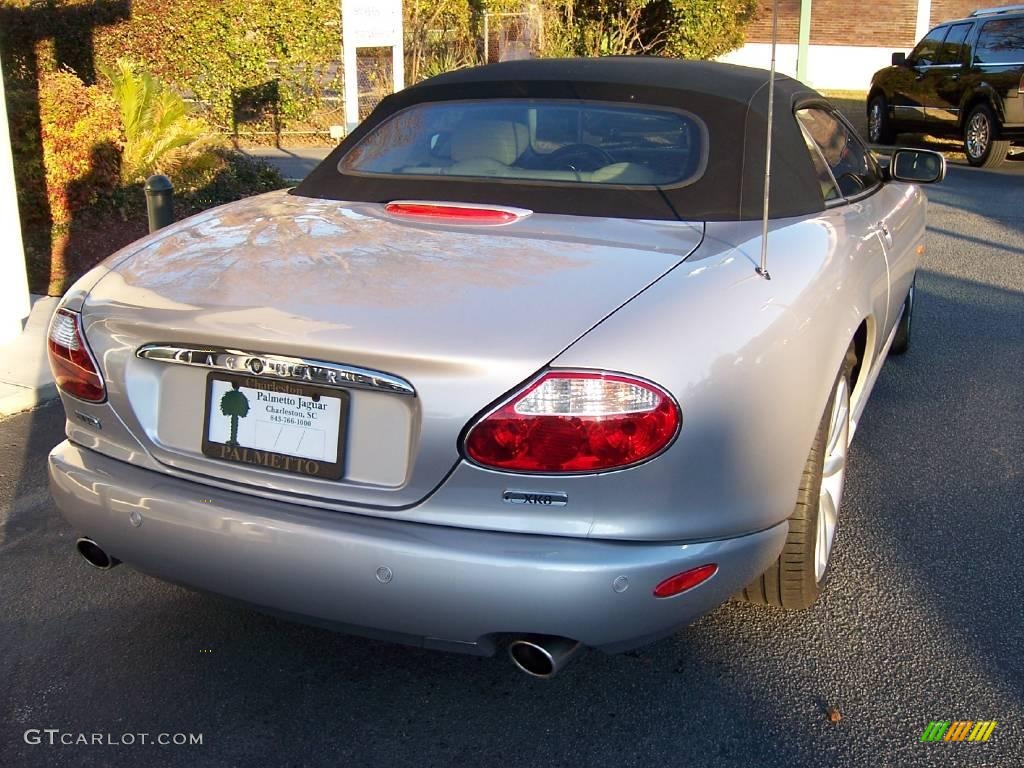 2006 XK XK8 Convertible - Satin Silver Metallic / Ivory photo #3