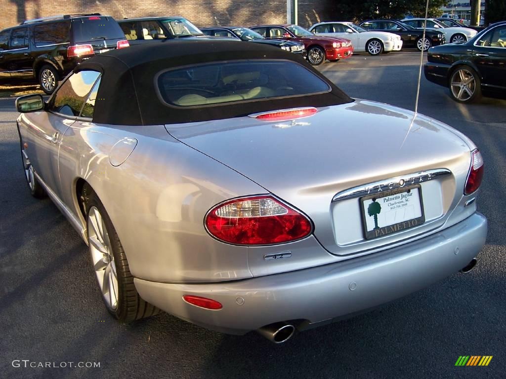 2006 XK XK8 Convertible - Satin Silver Metallic / Ivory photo #4