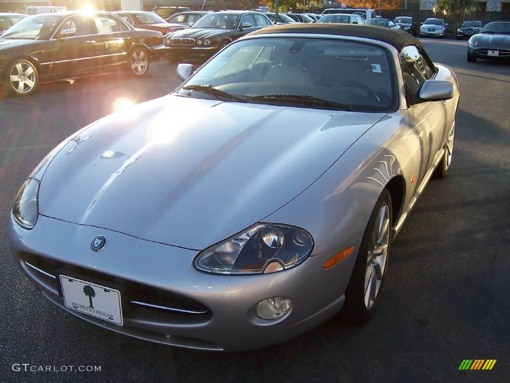 2006 XK XK8 Convertible - Satin Silver Metallic / Ivory photo #5