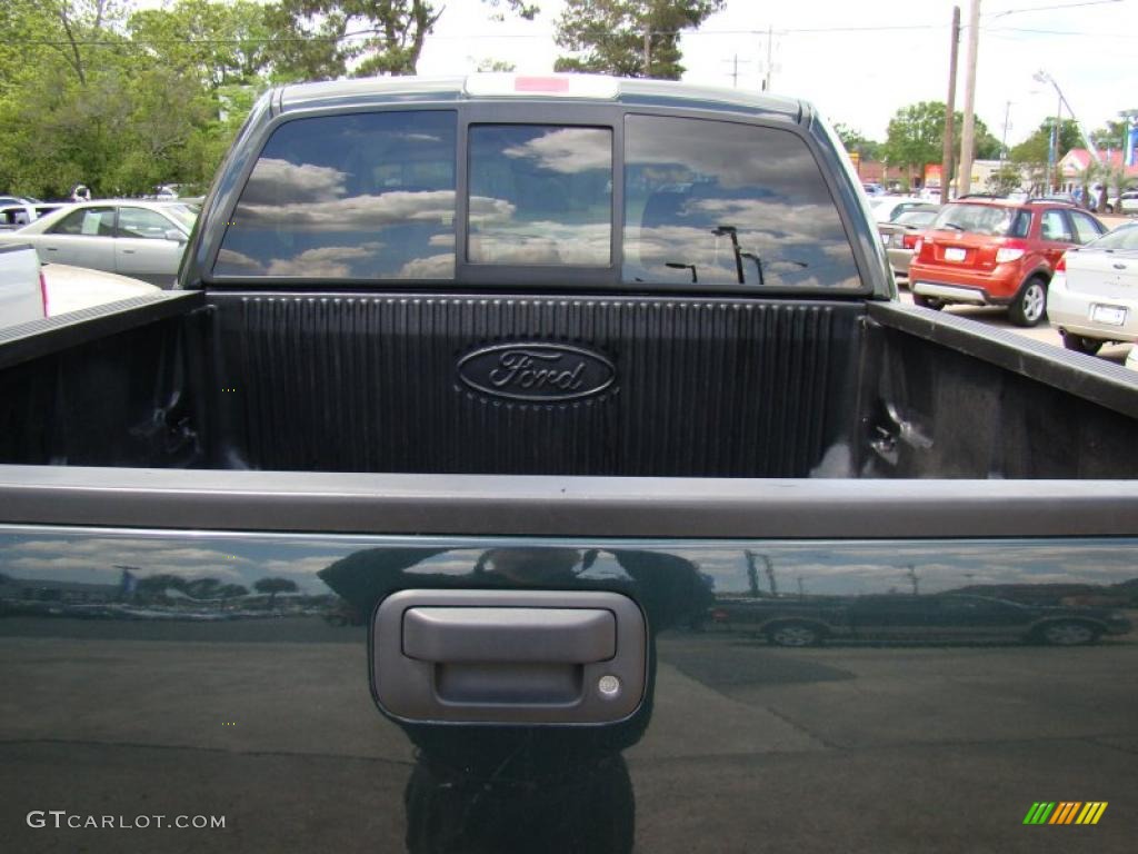 2005 F150 Lariat SuperCrew 4x4 - Aspen Green Metallic / Tan photo #36