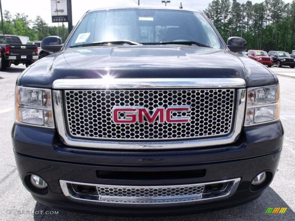 2010 Sierra 1500 Denali Crew Cab AWD - Carbon Black Metallic / Ebony photo #3