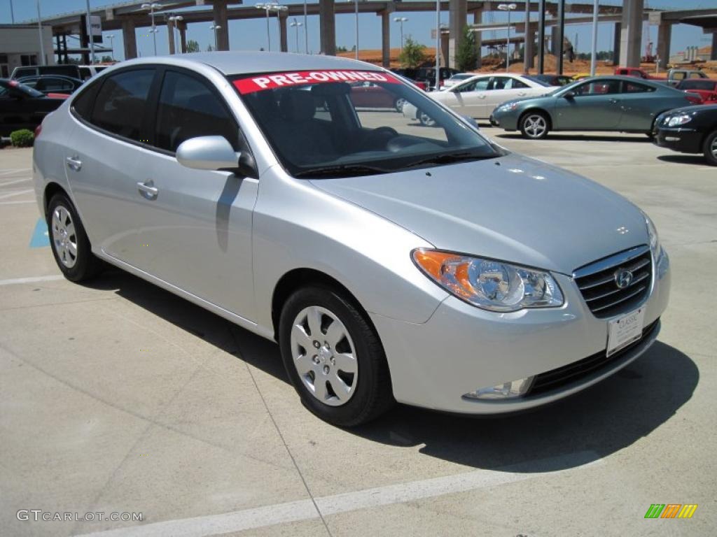 2008 Elantra GLS Sedan - QuickSilver Metallic / Gray photo #2