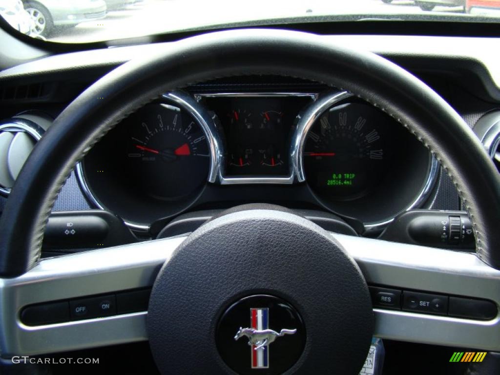 2007 Mustang V6 Premium Convertible - Black / Dark Charcoal photo #16