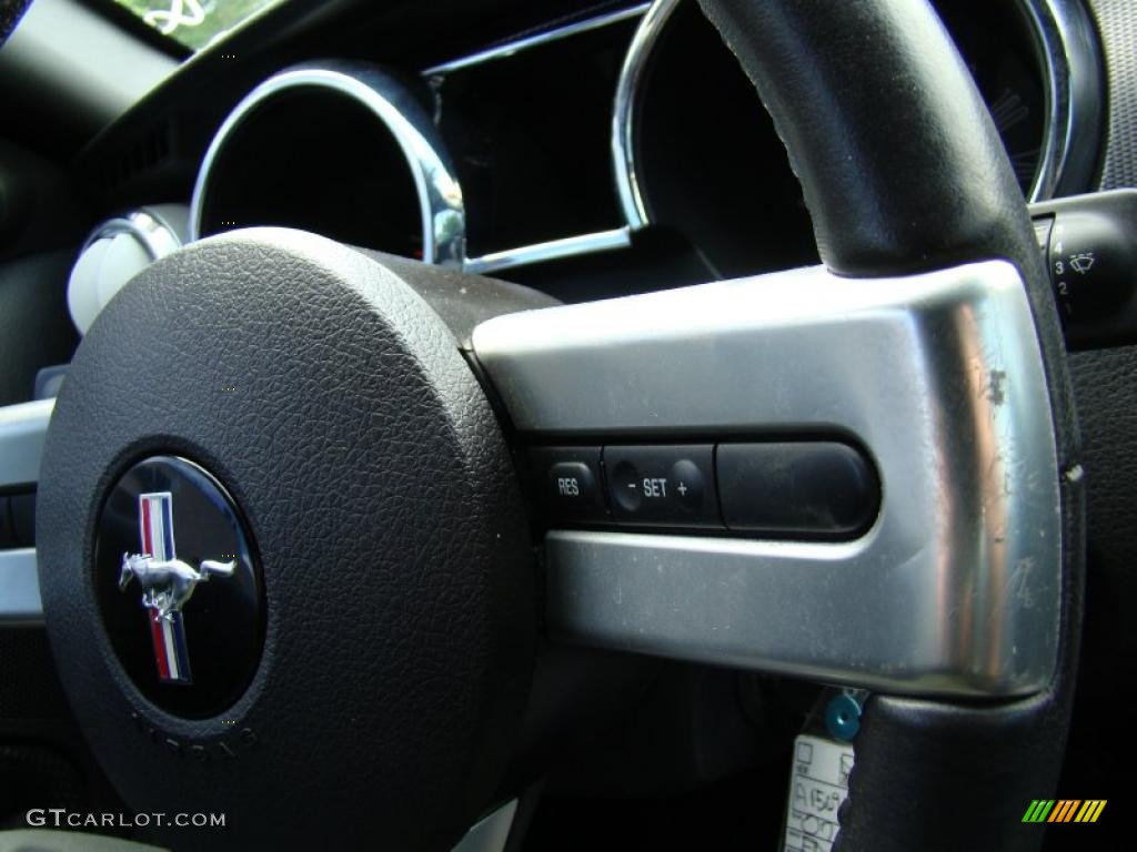 2007 Mustang V6 Premium Convertible - Black / Dark Charcoal photo #18