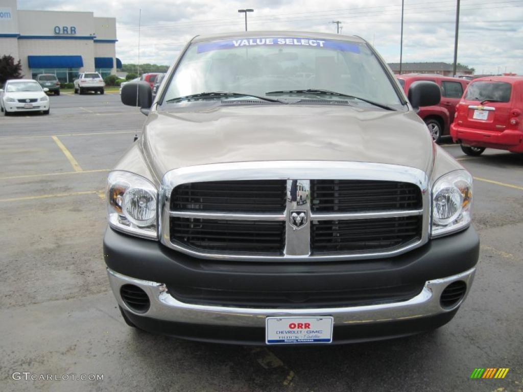 2008 Ram 1500 SXT Regular Cab - Light Khaki Metallic / Khaki photo #2