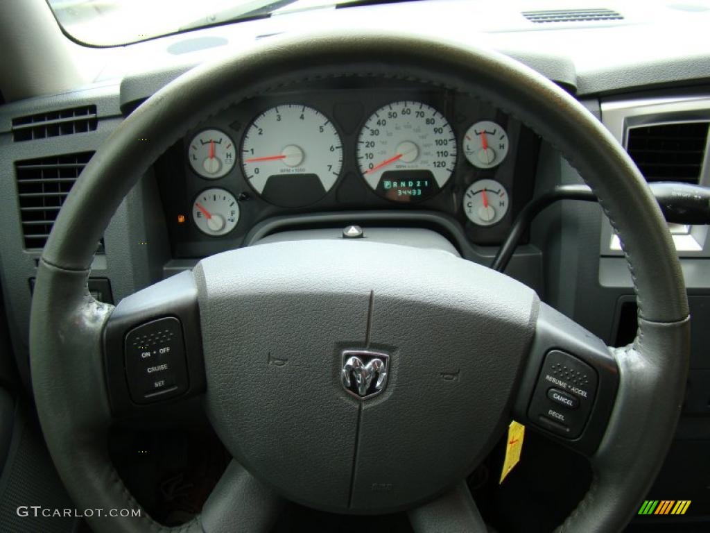 2007 Ram 1500 SLT Quad Cab - Cool Vanilla / Medium Slate Gray photo #21