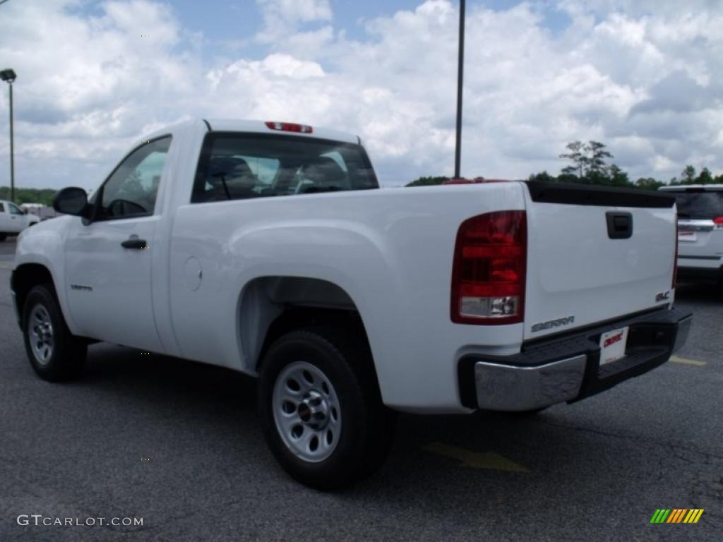 2010 Sierra 1500 Regular Cab - Summit White / Dark Titanium photo #6