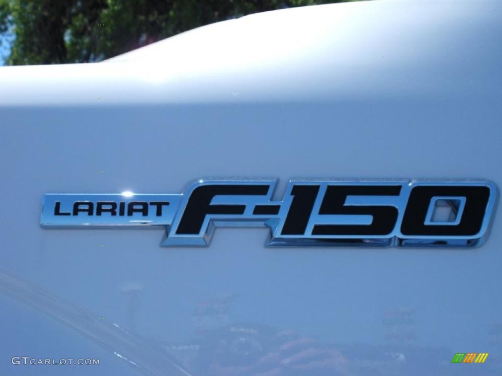 2010 F150 Lariat SuperCrew 4x4 - Oxford White / Tan photo #4