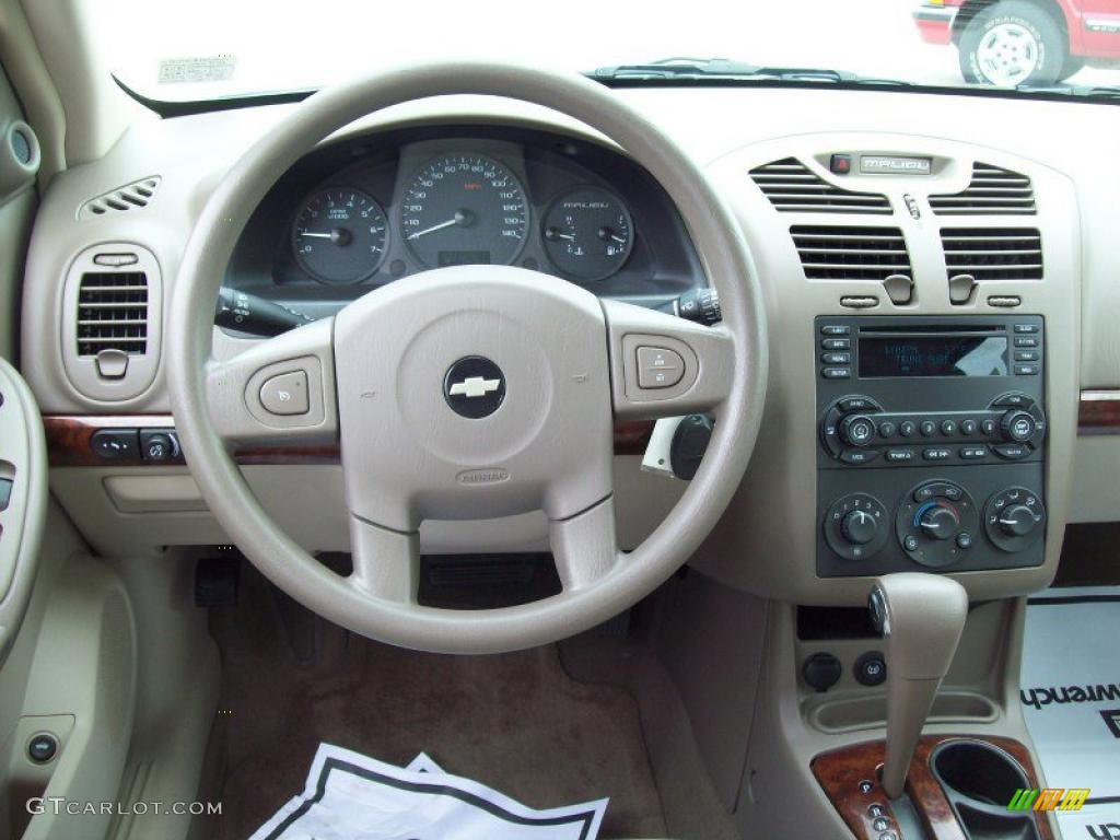 2005 Malibu LS V6 Sedan - Silver Green Metallic / Neutral Beige photo #9