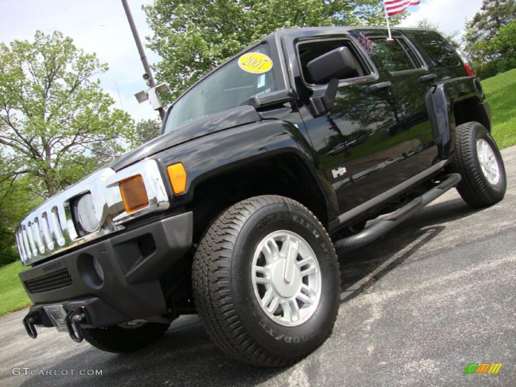 2007 H3  - Black / Ebony Black photo #1