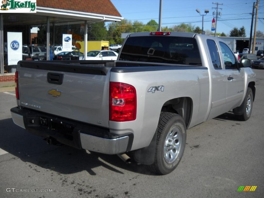 2008 Silverado 1500 LT Extended Cab 4x4 - Silver Birch Metallic / Ebony photo #3