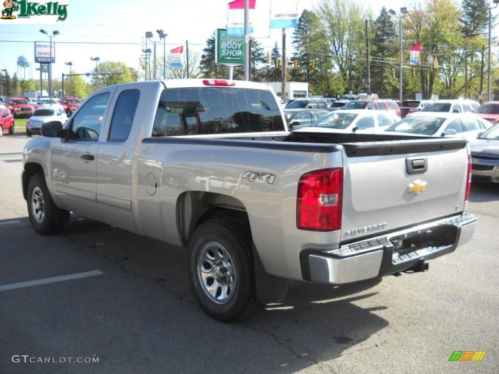 2008 Silverado 1500 LT Extended Cab 4x4 - Silver Birch Metallic / Ebony photo #5