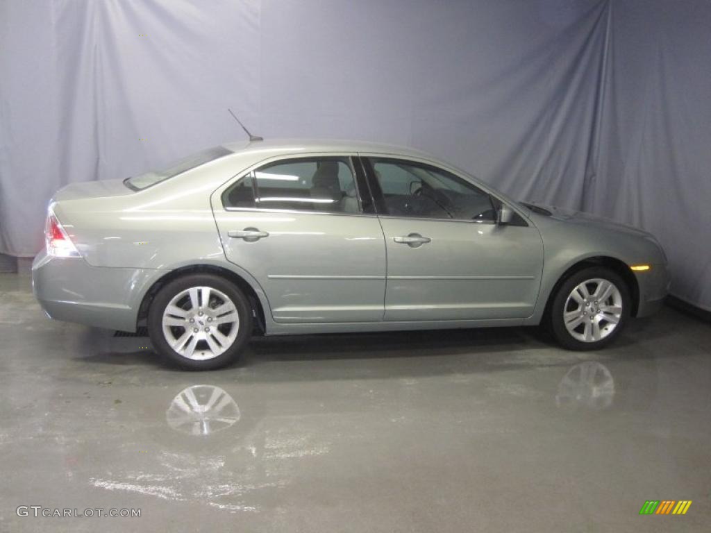 2009 Fusion SEL V6 - Moss Green Metallic / Camel photo #4