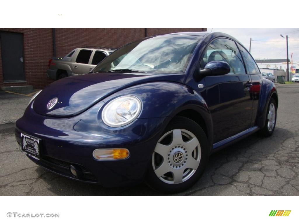 2001 New Beetle GLS Coupe - Batik Blue Metallic / Cream photo #1