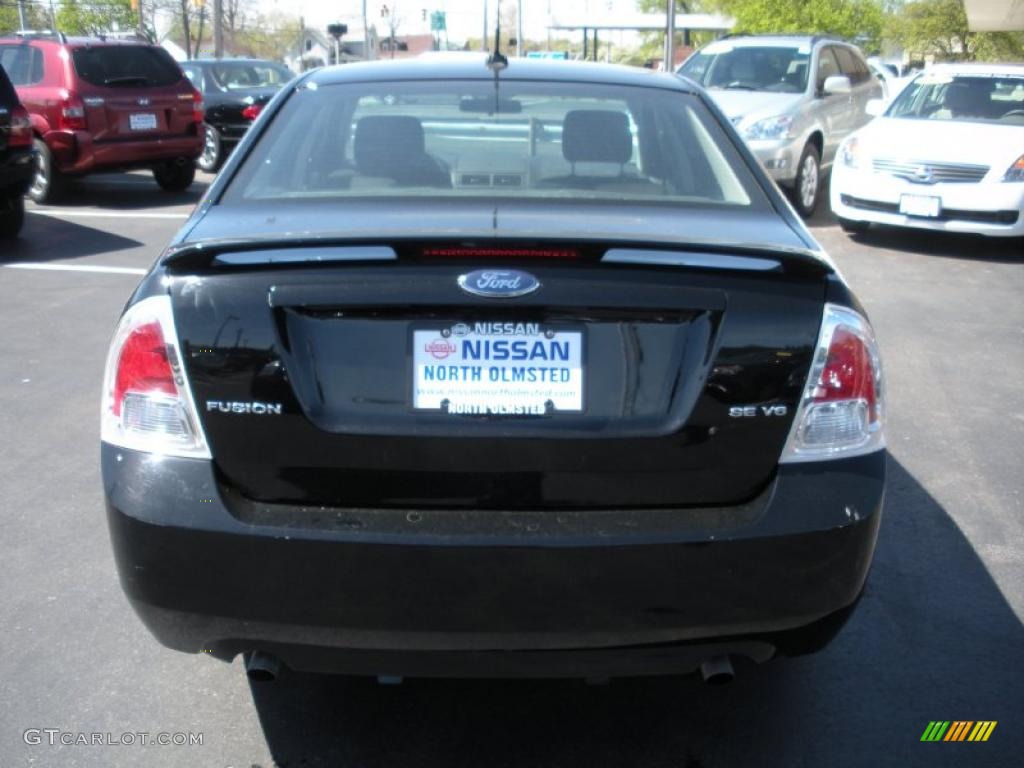 2008 Fusion SE V6 - Black Ebony / Charcoal Black photo #6