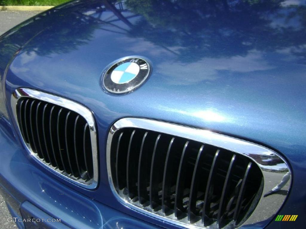 2002 3 Series 325i Coupe - Topaz Blue Metallic / Black photo #3